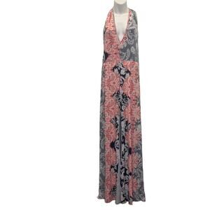 The Bloom Floral Sleeveless V-Neck Jumpsuit Multicolor Women's Size S
